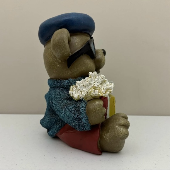 Cinematic Movie Bear Molded Vinyl Coin Bank Piggy Bank Theater Room Kitsch Decor - Picture 6 of 12